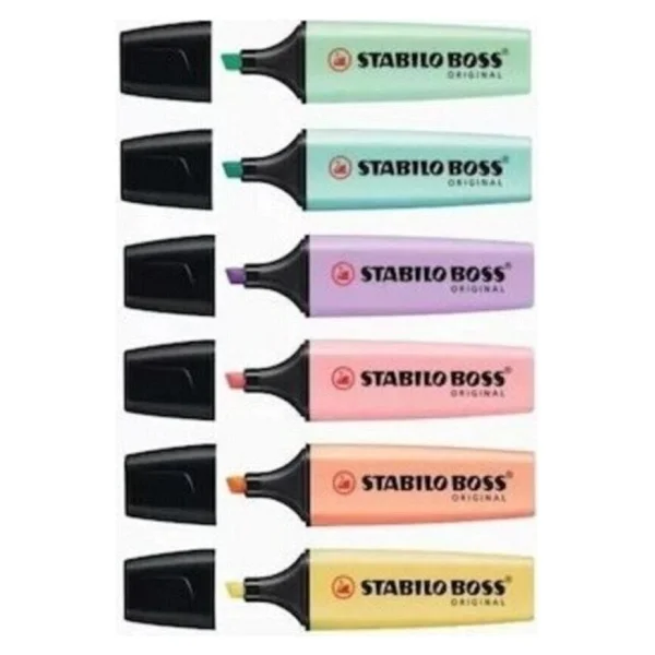 Stabilo Boss Orginal Pastel 6'lı Fosforlu Kalem - Görsel 5