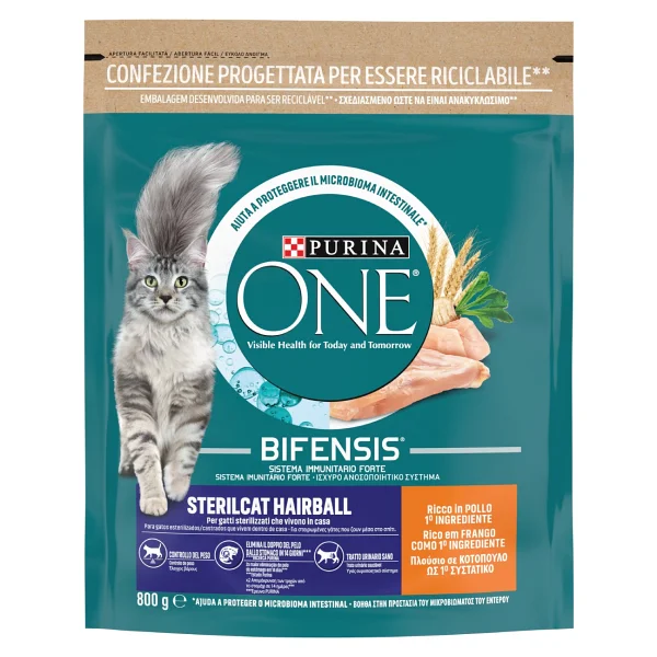 Purina One Hairball Tavuklu 800 Gr Kısırlaştırılmış Yetişkin Kedi Maması - Görsel 2