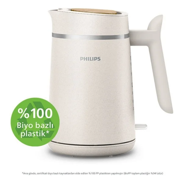 Philips 1,7 L Çelik Su Isıtıcı - Gizli Rezistanslı, Enerji Tasarruflu, Ekru Renk, Hızlı Kaynatma Özellikli - Görsel 4