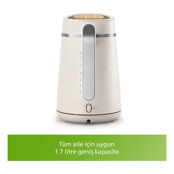 Philips 1,7 L Çelik Su Isıtıcı - Gizli Rezistanslı, Enerji Tasarruflu, Ekru Renk, Hızlı Kaynatma Özellikli - Görsel 8