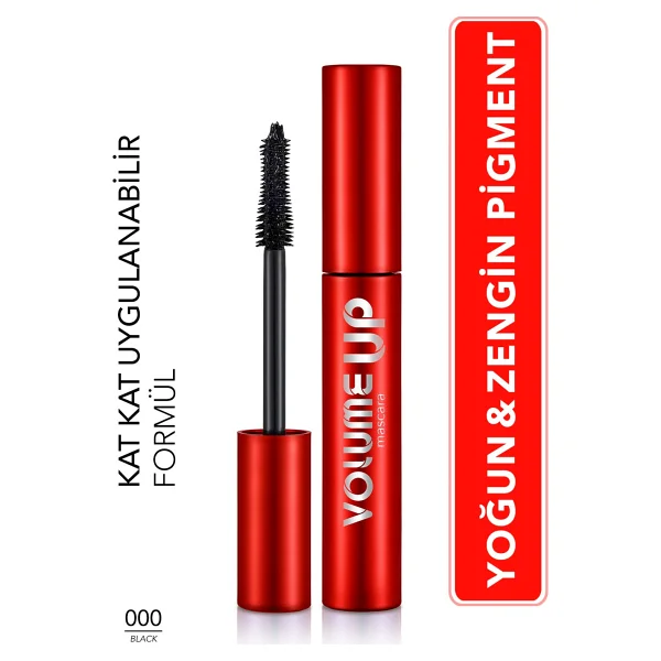 Flormar Volume Up Hacim Ve Lifting Etkili Siyah Maskara - Görsel 8
