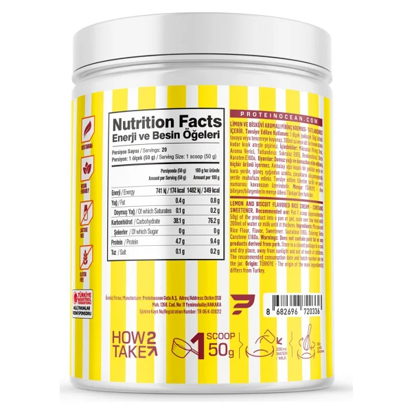 Proteinocean Cream Of Rice 1 Kg Öğün Tozu - Görsel 2