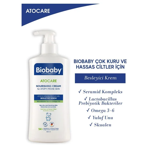 Biobaby Atocare Besleyici Krem 500 Ml - Görsel 7