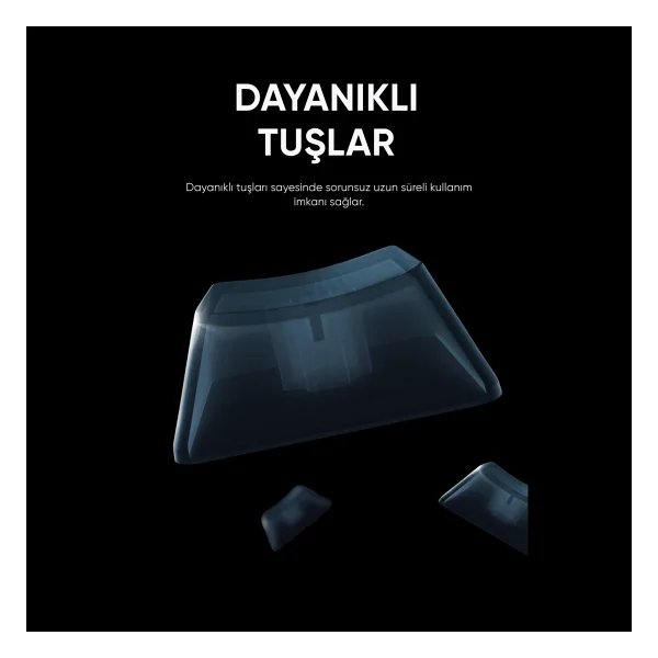 Gameagle Strike Compact Mekanik Klavye Hot Swap Anti Ghosting Türkçe Örgü Kablo Oyuncu Klavyesi - Siyah - Görsel 2