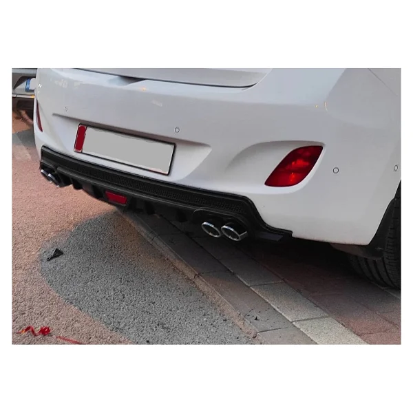 Chevrolet Lacetti Uyumlu Body Kit Difüzör 4 Çıkış Yuvarlak Siyah Model 2 - Görsel 2