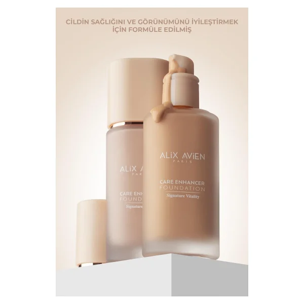 Alix Avien Care Enhancer Kırışıklık Karşıtı Spf 30 802 Sandy Rose 30 Ml Likit Fondöten - Görsel 3