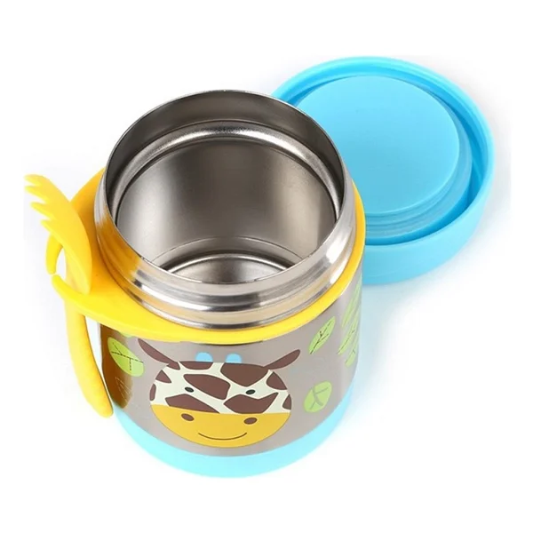 Skip Hop Zoo Zürafa Paslanmaz Çelik Termos 325 ml - Görsel 6