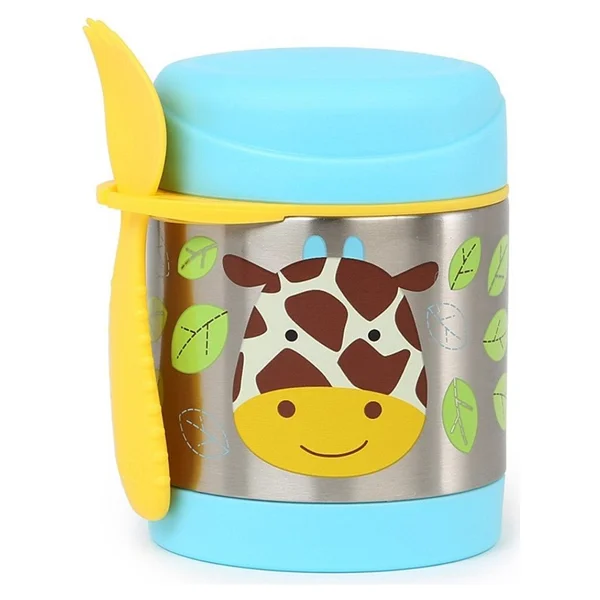 Skip Hop Zoo Zürafa Paslanmaz Çelik Termos 325 ml - Görsel 7