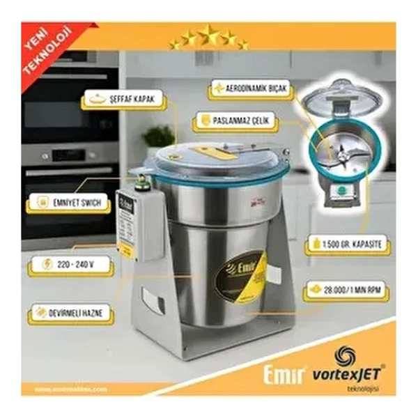 Tarhana Öğütücü Elektrikli Kurugıda Tarhana Çekme Makinası Öğütücü Değirmen Makinesi 1500 Gr 28000 D - Görsel 9