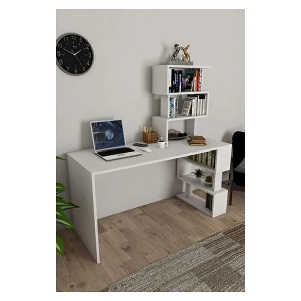 Moonlife Okyanus Beyaz Çalışma Masası - Görsel 5