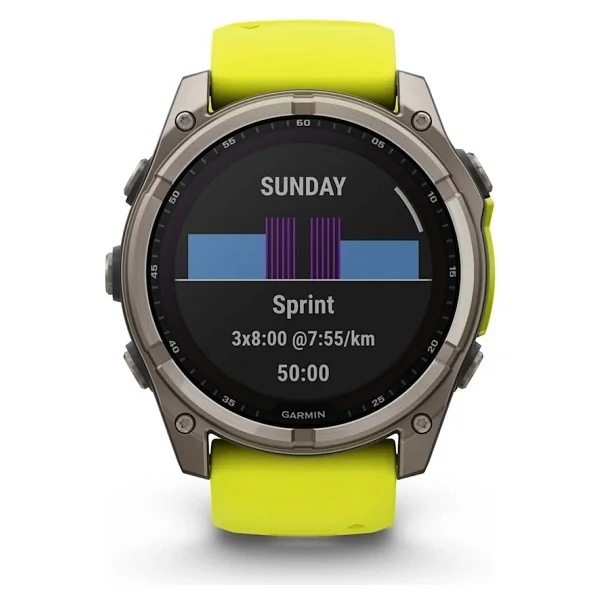 Garmin Fenix 8 51mm Solar Sarı Akıllı Saat - Görsel 3