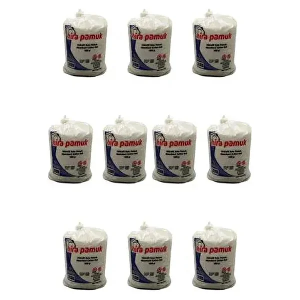 Hira Hidrofil Pamuk Yüksek Su Emme Kapasitesiyle 1 Kg 10 Adet Hassas Ciltler İçin - Görsel 2