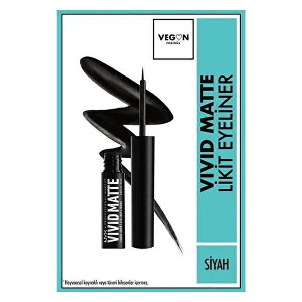Nyx Professional Makeup Vivid Matte Likit Eyeliner - Görsel 9