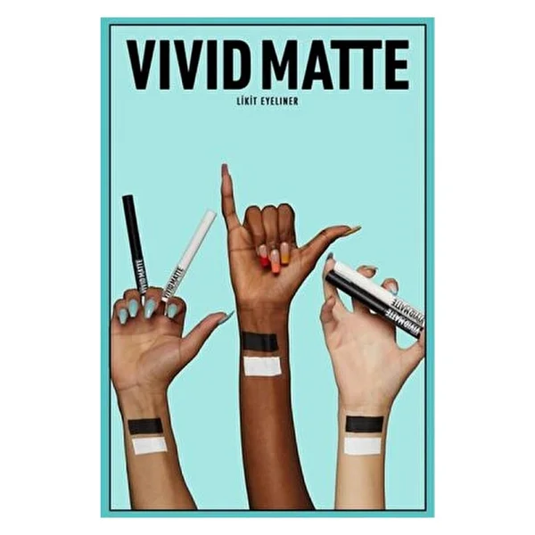 Nyx Professional Makeup Vivid Matte Likit Eyeliner - Görsel 6
