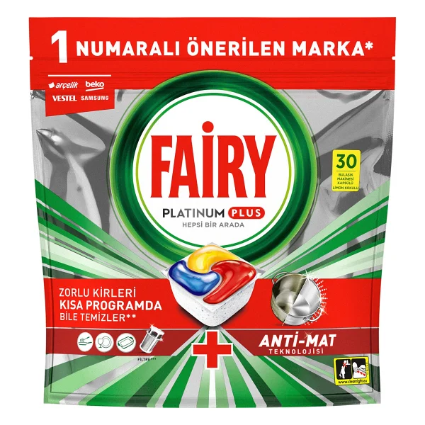 Fairy Platinum Plus Bulaşık Makinesi Tableti 30'lu - Görsel 4