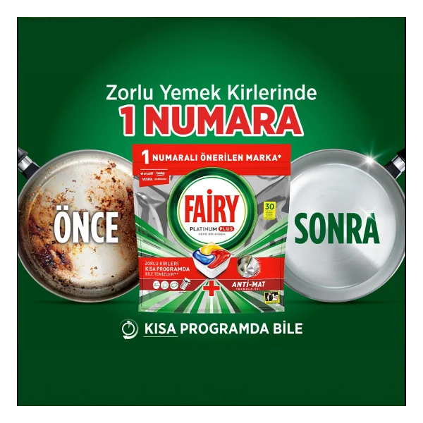 Fairy Platinum Plus Bulaşık Makinesi Tableti 30'lu - Görsel 5