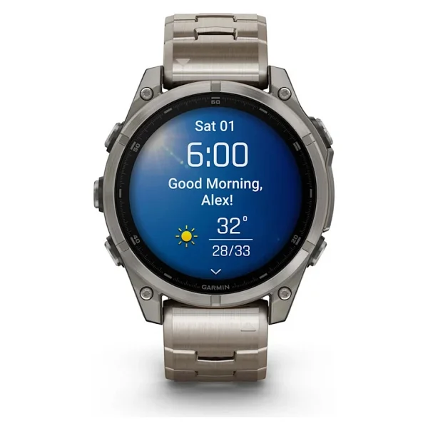 Garmin Fenix 8 47mm AMOLED Titanyum Akıllı Saat - Görsel 2