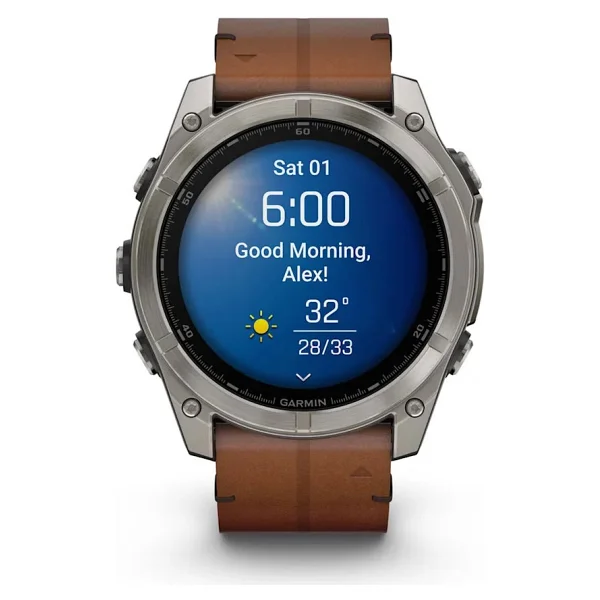 Garmin Fenix 8 51mm AMOLED Kahverengi Akıllı Saat - Görsel 3