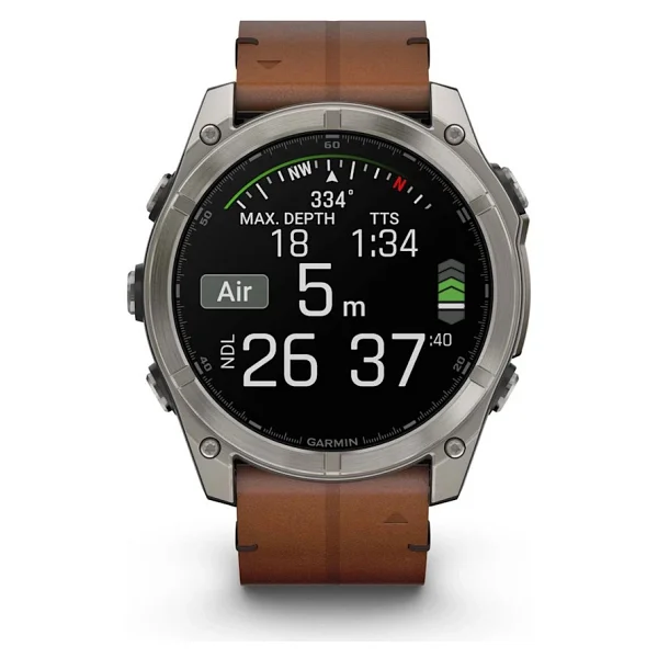 Garmin Fenix 8 51mm AMOLED Kahverengi Akıllı Saat - Görsel 7