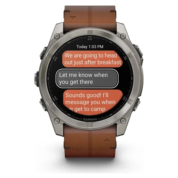 Garmin Fenix 8 51mm AMOLED Kahverengi Akıllı Saat - Görsel 10