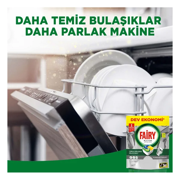 Fairy Platinum Bulaşık Makinesi Tableti 72'li - Görsel 6
