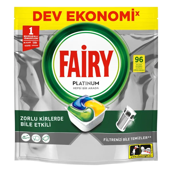 Fairy Platinum Bulaşık Makinesi Tableti 96'lı - Görsel 2