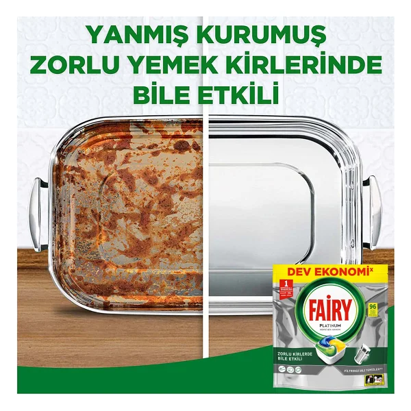 Fairy Platinum Bulaşık Makinesi Tableti 96'lı - Görsel 3