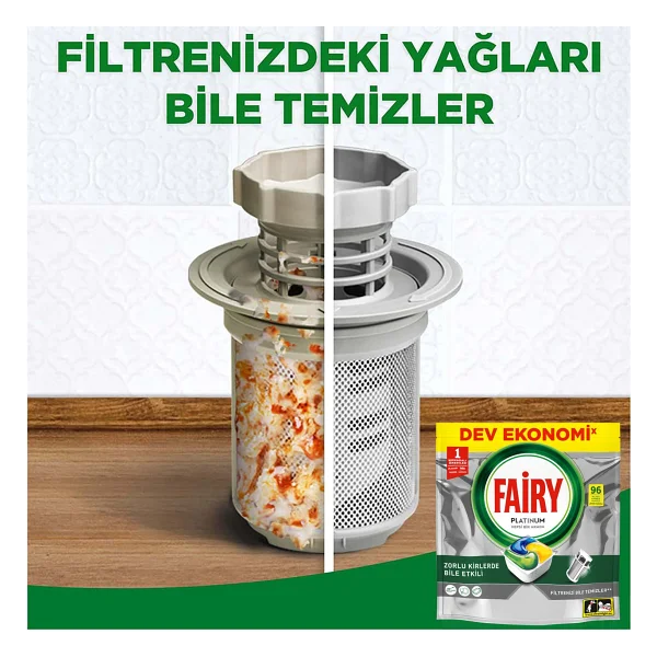 Fairy Platinum Bulaşık Makinesi Tableti 96'lı - Görsel 4