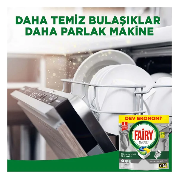 Fairy Platinum Bulaşık Makinesi Tableti 96'lı - Görsel 5