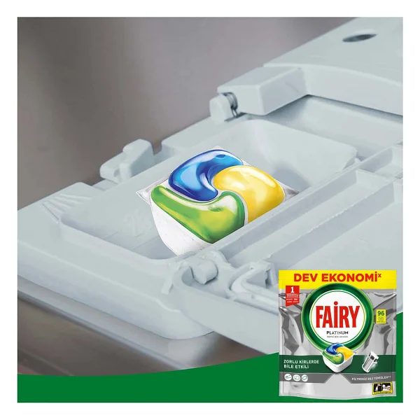 Fairy Platinum Bulaşık Makinesi Tableti 96'lı - Görsel 9