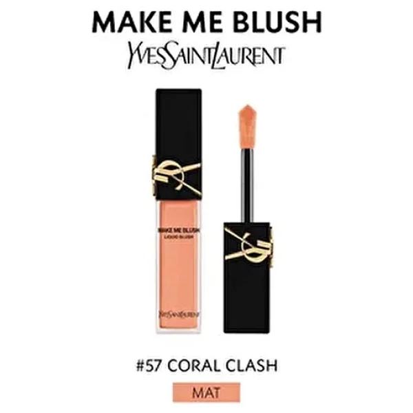 Yves Saint Laurent Make Me Blush 57 Coral Clash Likit Allık - Görsel 8