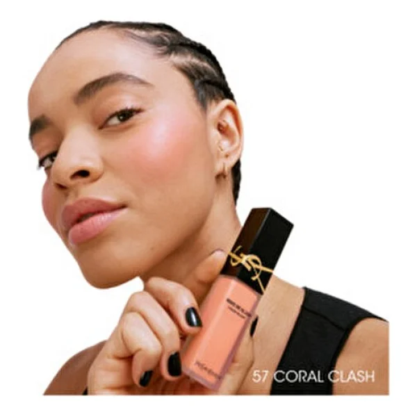 Yves Saint Laurent Make Me Blush 57 Coral Clash Likit Allık - Görsel 10