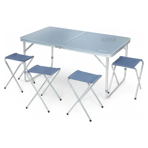 Rox Camping 120x60 Cm 4 Kişilik Alüminyum Kamp Masa Sandalye Takımı - Görsel 6