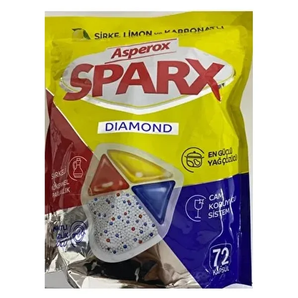 Asperox Sparx Bulaşık Makinesi Tableti 72'li - Görsel 2