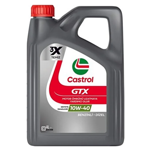 Castrol GTX Ultraclean 10w-40 A/B 4 Lt Motor Yağı - Görsel 2