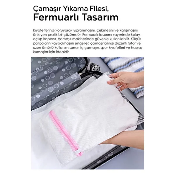 7'li Banyo Seti - 90 Lt Kirli Sepeti Katlanabilir Çamaşır Sepeti Su Kovası Maşrapa Yıkama Filesi - 36 X 57 - Gri - Görsel 5