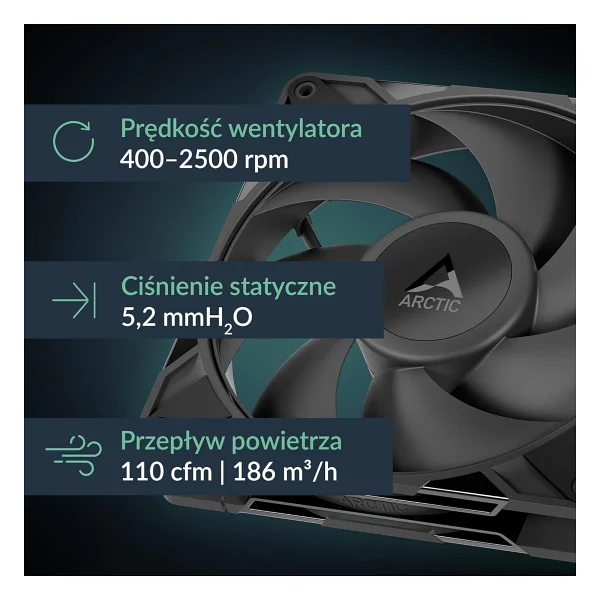 Arctic P14 Pro Pst Acfan00314a Siyah 14 Cm Kasa Fanı - Görsel 2