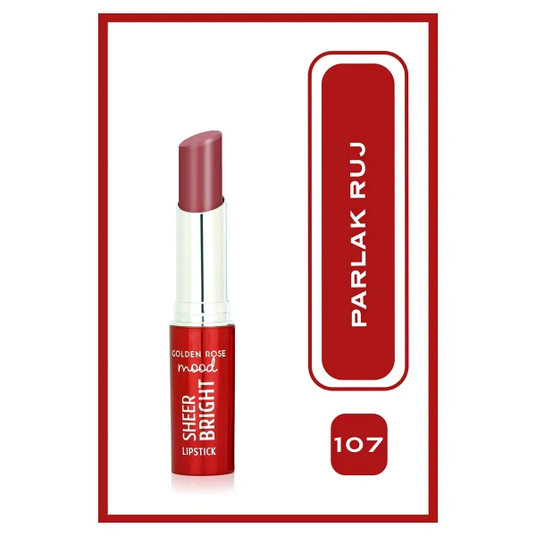 Golden Rose Mood Sheer Bright 101 Nude Glow Ruj - Görsel 9