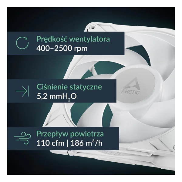 Arctic P14 Pro Argb Acfan00318a Beyaz 14 Cm Kasa Fanı - Görsel 2