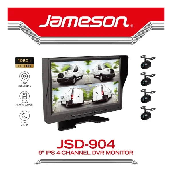 Jameson Jsd-904 9 İnç 4'lü Kayıt Sistemi - Görsel 5