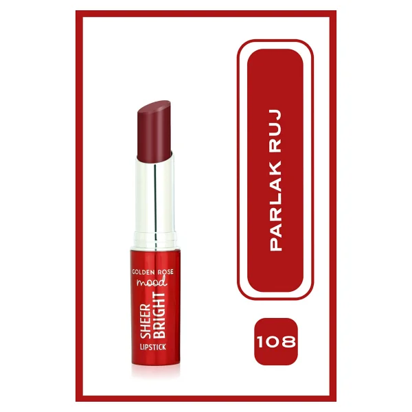 Golden Rose Mood Sheer Bright 101 Nude Glow Ruj - Görsel 10