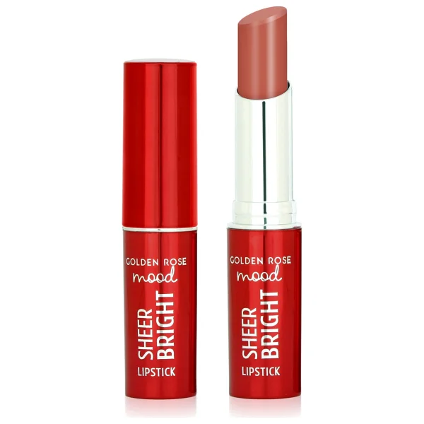 Golden Rose Mood Sheer Bright 101 Nude Glow Ruj - Görsel 4