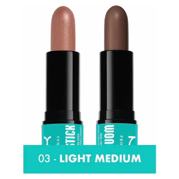 Nyx Professional Makeup Wonderstick Çift Taraflı Light Medium Stick Kontür - Görsel 2