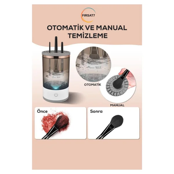 Otomatik Makyaj Fırçası Temizleme Makinesi - Görsel 2