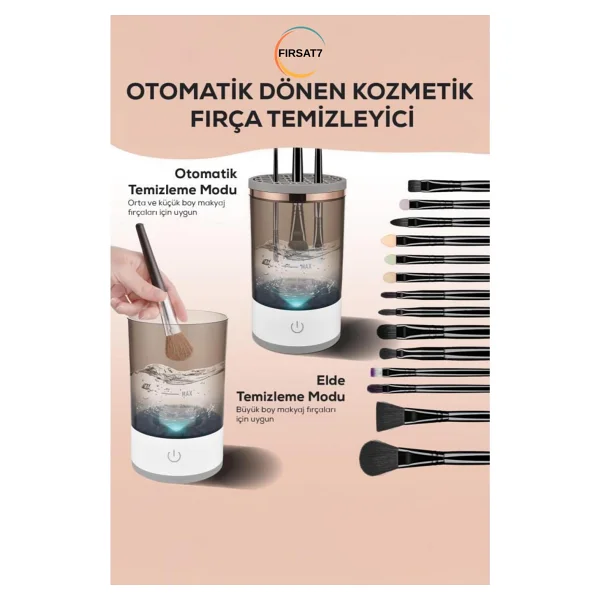 Otomatik Makyaj Fırçası Temizleme Makinesi - Görsel 3