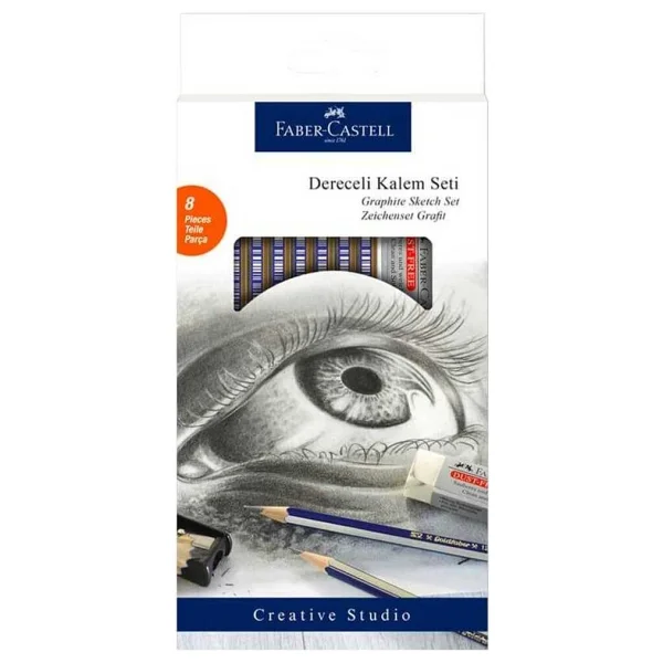 Faber Castell Goldfaber Dereceli Kalem Seti Silgi+Kalemtıraş - Görsel 4