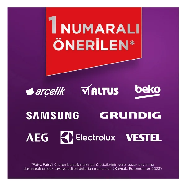 Fairy Mucize Bulaşık Makinesi Tableti 50'li - Görsel 8
