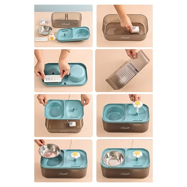 Kiwi Pets Kpf-10548 3 Lt Otomatik Mama Ve Su Kabı - Görsel 4