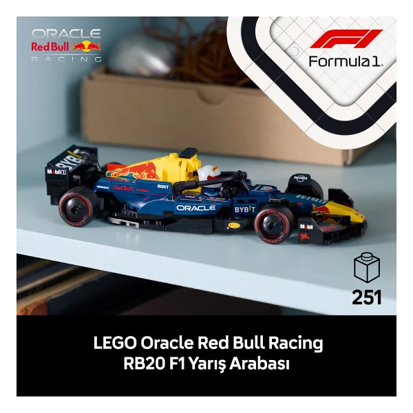 Lego 77243 Speed Champions Oracle Red Bull Racing Rb20 F1 Yarış Arabası - Görsel 5