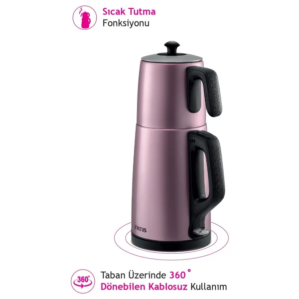Altus Al 795 P Pembe 1650 W Çelik Çay Makinesi - Görsel 7